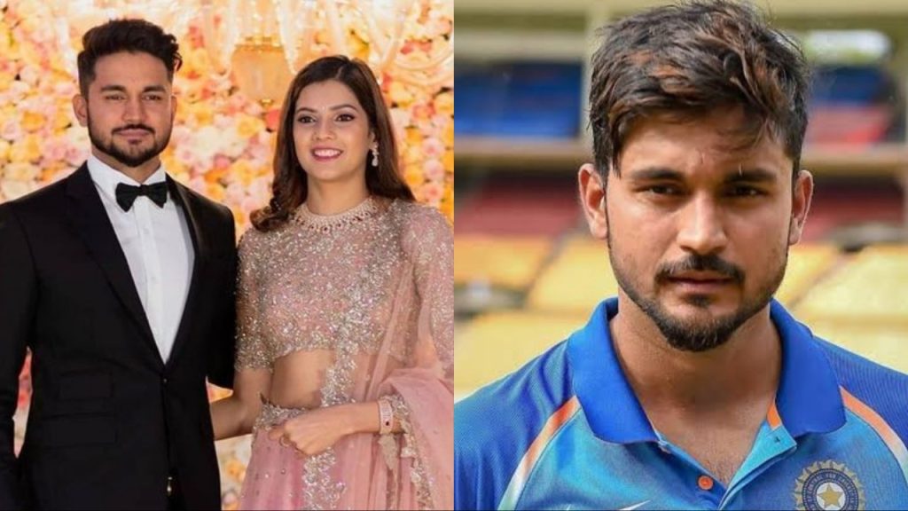 Manish Pandey with wife Arshita Shetty