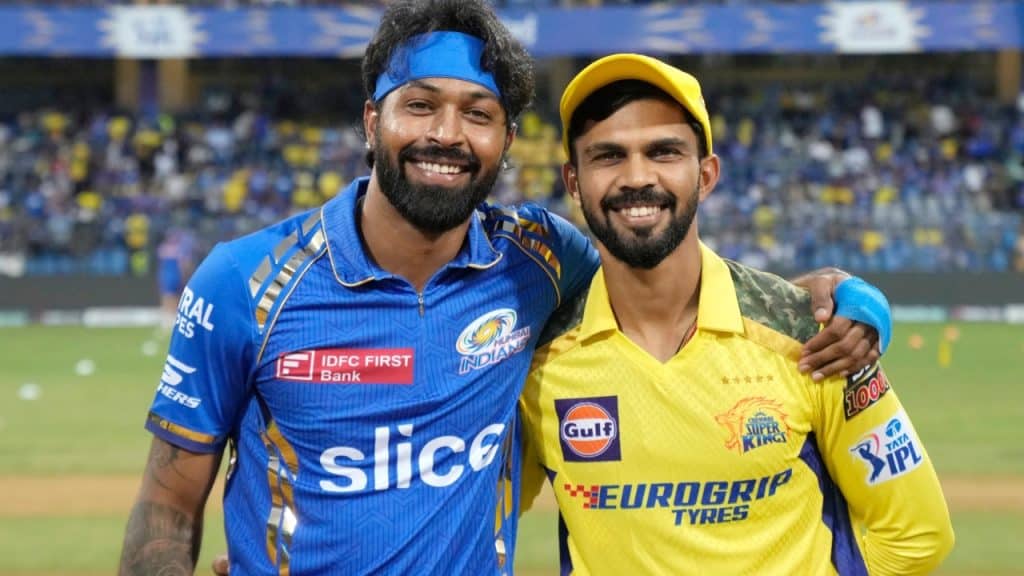 Hardik Pandya in match vs CSK