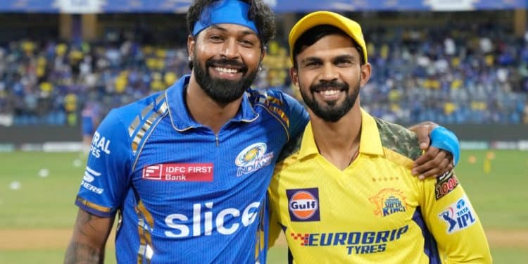 Hardik Pandya in match vs CSK