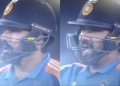 Rohit Sharma yelling at DJ