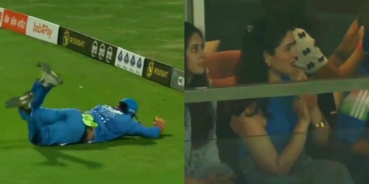 Sara Tendulkar's reaction to Yuvraj Singh's Catch