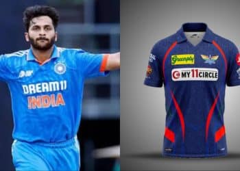 Shardul Thakur and LSG Jersey