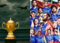 IPL Trophy and RCB Team