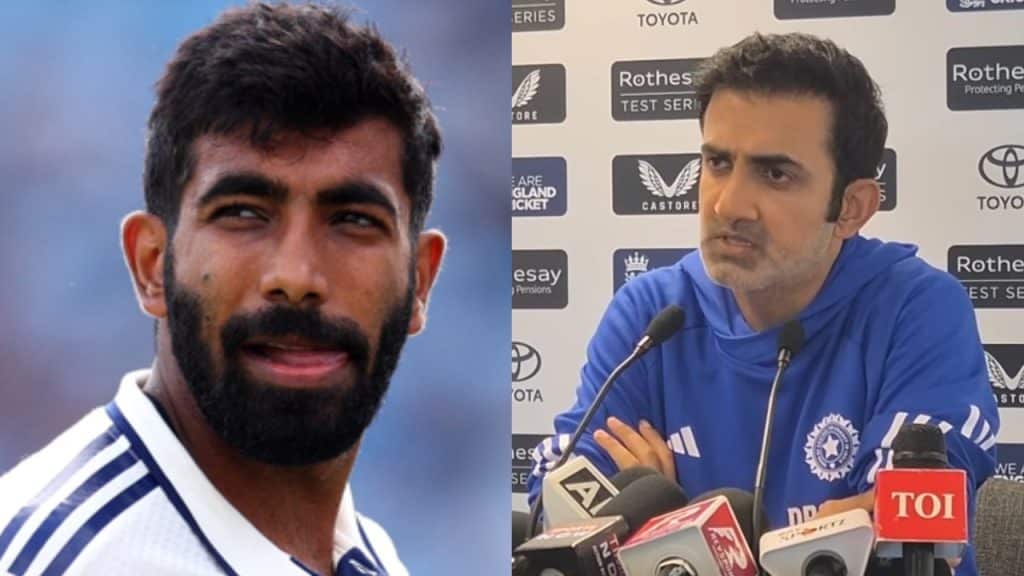Jasprit Bumrah and Gautam Gambhir