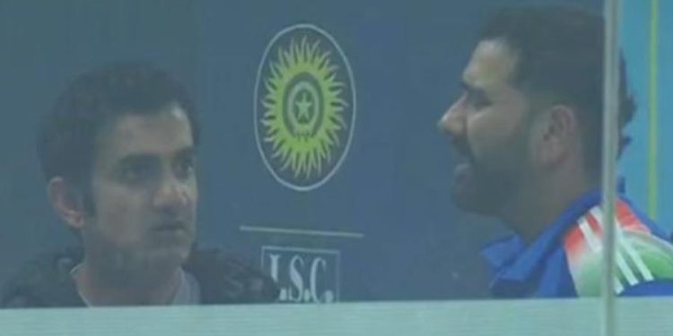 Watch: Rohit Sharma and Gautam Gambhir Engage in Lively Debate After Ranchi ODI