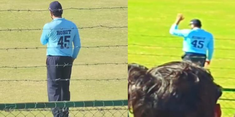 WATCH: Rohit Sharma reacts to a fan's ‘vada pav khaoge’ question during Vijay Hazare Trophy match