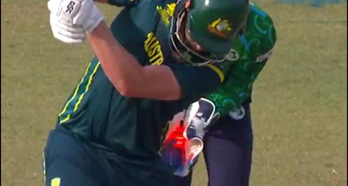 Spinner Matthew Humphreys' 110 km/h thunderbolt uproots Matt Renshaw’s middle stump