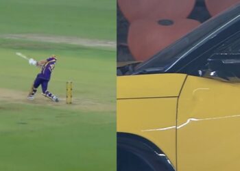 Watch: Cameron Green dents car with a Maximum in IPL 2026; maker to donate INR 5 lakh