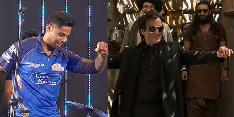 Watch: Suryakumar Yadav perfectly emulates Akshaye Khanna's viral 'Dhurandhar' dance steps ahead of MI vs DC clash